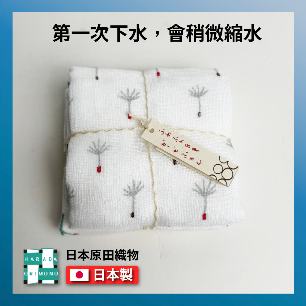 日本工藝|原田織物|8層紗布蓬鬆洗碗巾|Kaya布巾|28×28cm|吸水快乾|嬰兒擦嘴・廚房多用途