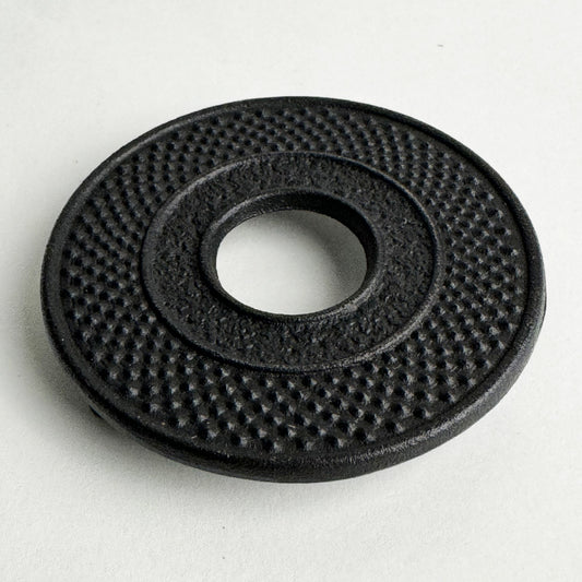 🫖 岩鑄|金敷丸型アラレ壺墊|南部鐵器 | 茶壺墊 |鐵 |茶墊 |底座 |底墊 |鍋墊|隔熱墊|鐵壺墊 #17002