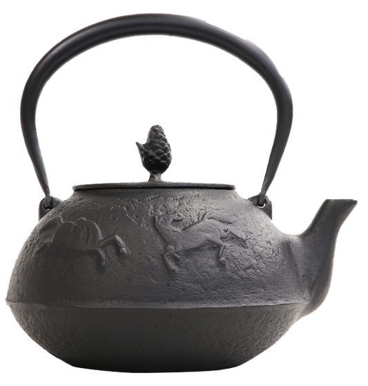 🫖 岩鑄|1.5L 14型馬肌|IWACHU 南部鐵器/鐵壺/鐵瓶/開水壺/普洱茶/無塗層/泡茶/煮水-11937