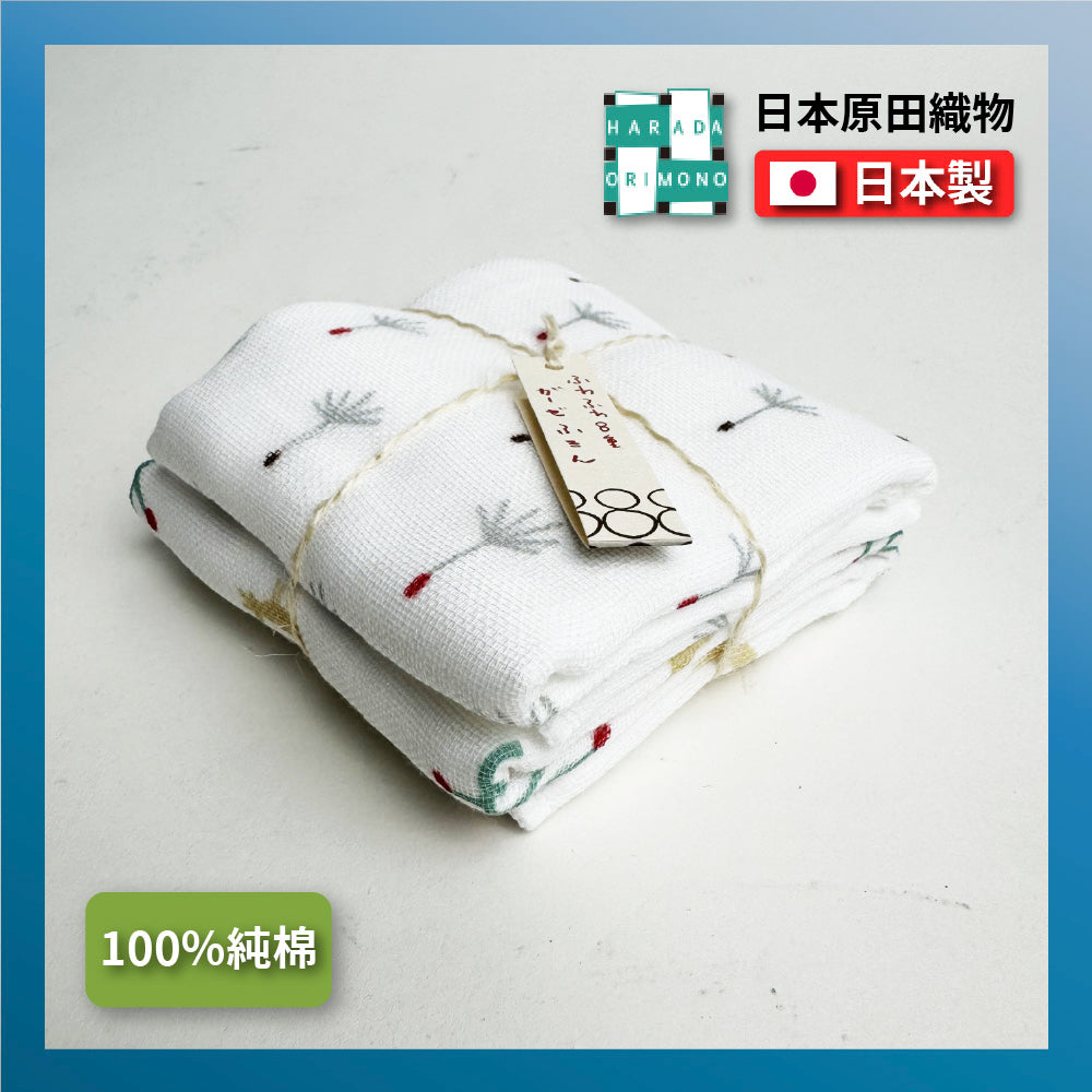 日本工藝|原田織物|8層紗布蓬鬆洗碗巾|Kaya布巾|28×28cm|吸水快乾|嬰兒擦嘴・廚房多用途