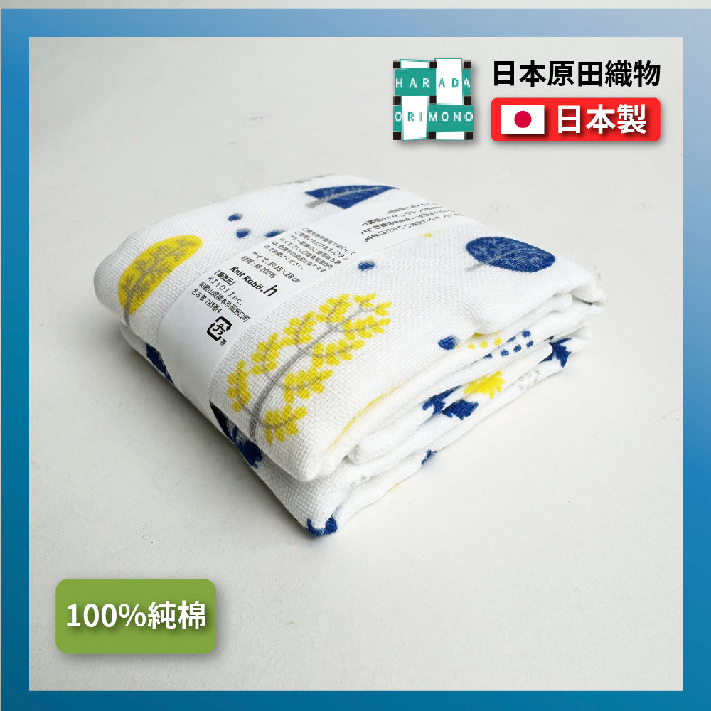 日本工藝|原田織物|8層紗布蓬鬆洗碗巾|Kaya布巾|28×28cm|吸水快乾|嬰兒擦嘴・廚房多用途