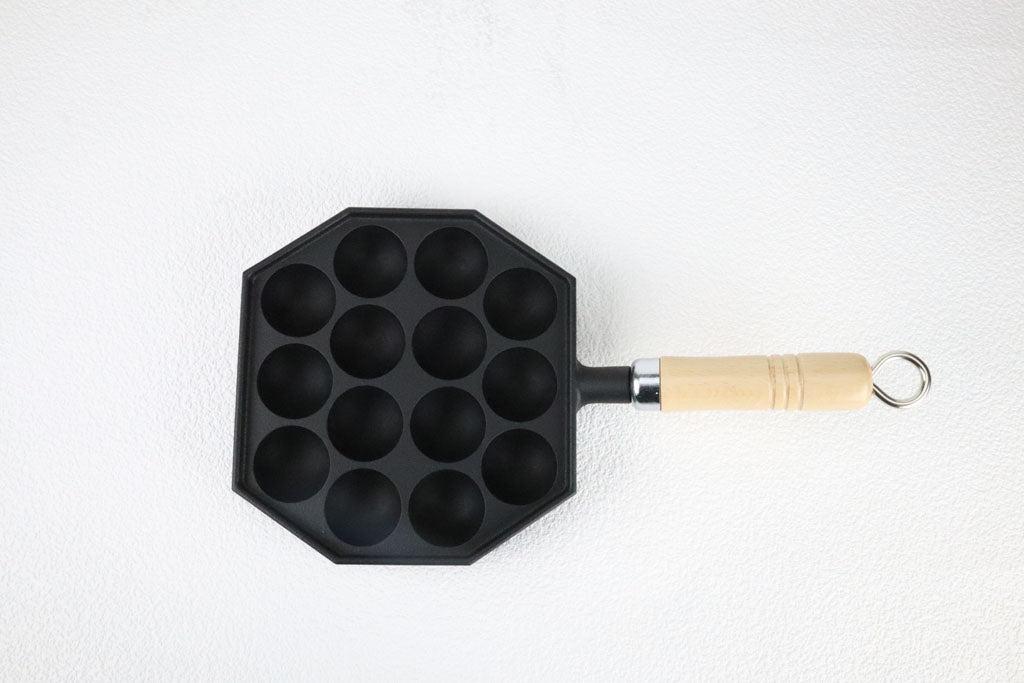 岩鑄|14/23穴 鑄鐵章魚燒鍋|南部鐵器/鑄鐵鍋/章魚燒 /たこ焼き鐵鍋/鐵板章魚燒/烘焙