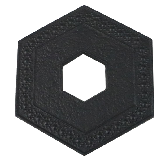 🫖 岩鑄|釜敷六角龜甲壺墊|南部鐵器 | 茶壺墊 |鐵 |茶墊 |底座 |底墊 |鍋墊|隔熱墊|鐵壺墊 #17006