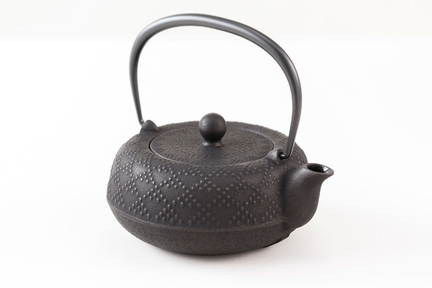 🫖 Rock Casting|0.55L Type 5 Jisu Grid アラレ|Black with filter/Nanbu Ironware/Iron Kettle/Emergency/Iron Bottle/Tea Making/Enamel Coating/Teapot/Cast Iron Kettle 12062