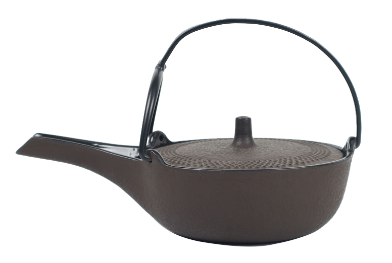 🫖 岩鑄|0.25L燗瓶平燗瓶茶色|南部鉄器/溫酒壺/鐵壺/急需/鐵瓶/泡茶/琺瑯塗層/茶壺/鑄鐵壺13003