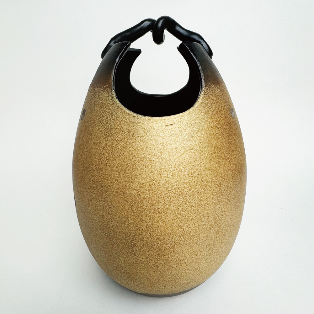 日本九谷燒|弘造工藝師|金閣寺花瓶|