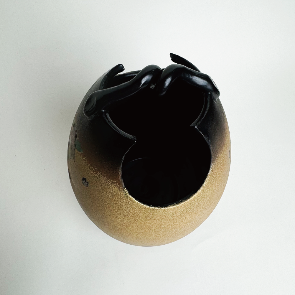 日本九谷燒|弘造工藝師|金閣寺花瓶|