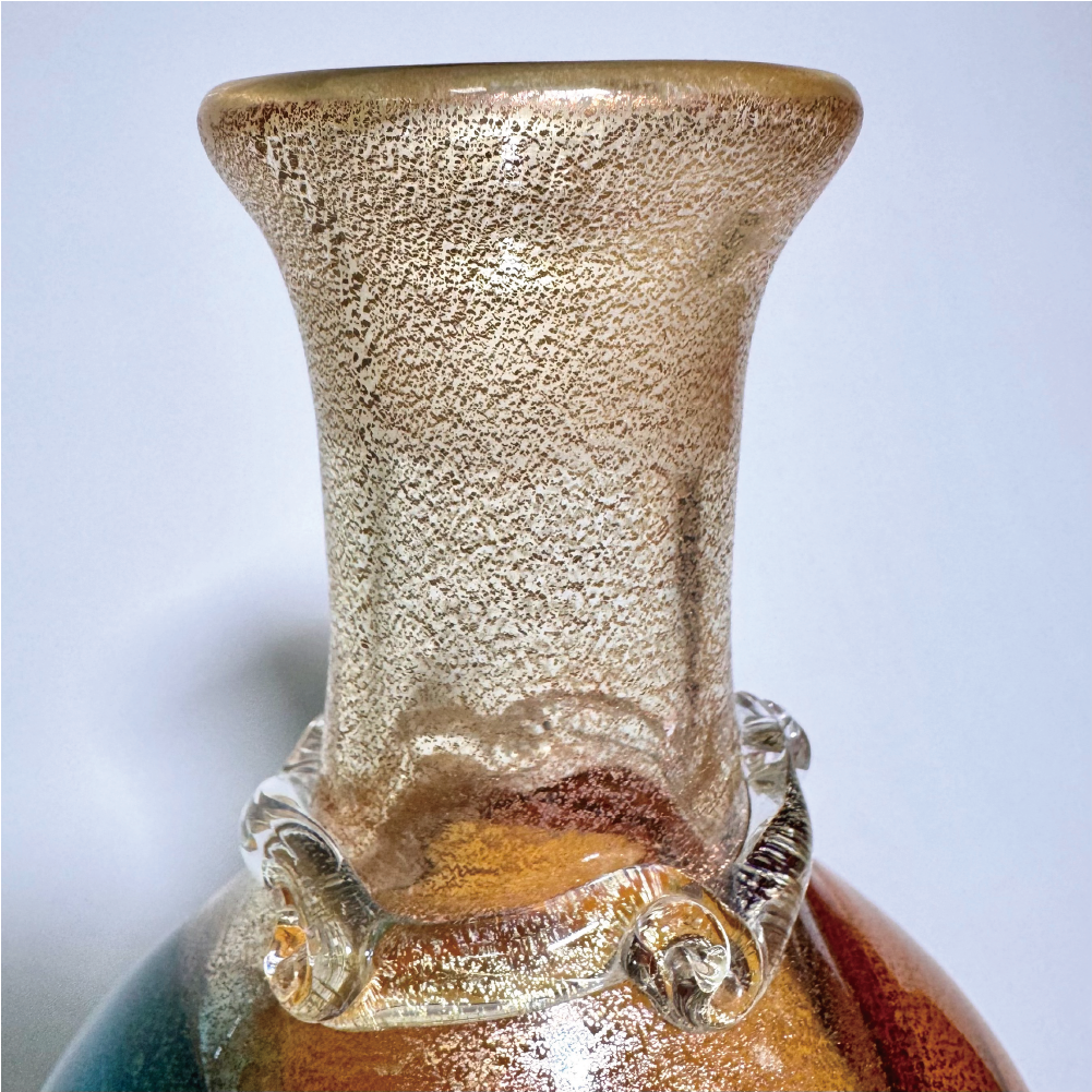 日本津輕玻璃|秋村実作品|聚寶盆|酒瓶