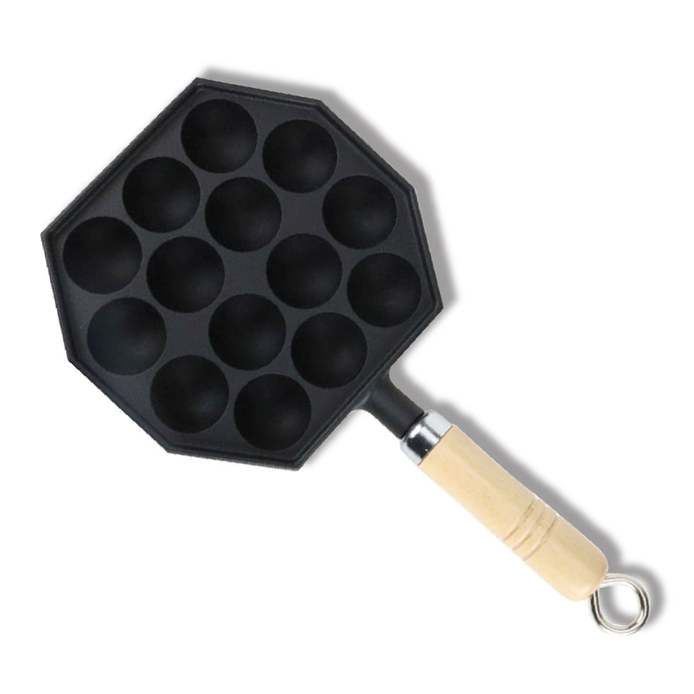 岩鑄|14/23穴 鑄鐵章魚燒鍋|南部鐵器/鑄鐵鍋/章魚燒 /たこ焼き鐵鍋/鐵板章魚燒/烘焙