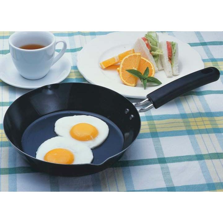 下村企販|22/26cm 厚底鐵鍋|平底鍋/鐵製平底鍋/鐵鍋/平底鍋/厚底/IH爐/牛排鍋/煎蛋鍋/鐵鍋/#17718