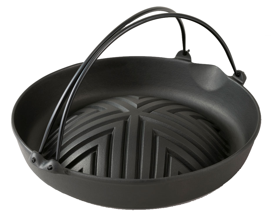 Rock casting|29cm Mongolian roasted pork cast iron pot|Genghis Khan pot/cast iron pot/southern ironware/Mongolian roasted pork pot/barbecue pot/IWACHU-23006