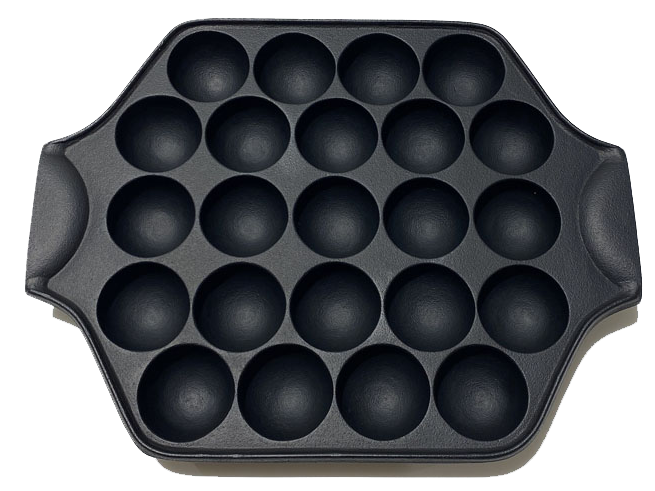 岩鑄|14/23穴 鑄鐵章魚燒鍋|南部鐵器/鑄鐵鍋/章魚燒 /たこ焼き鐵鍋/鐵板章魚燒/烘焙