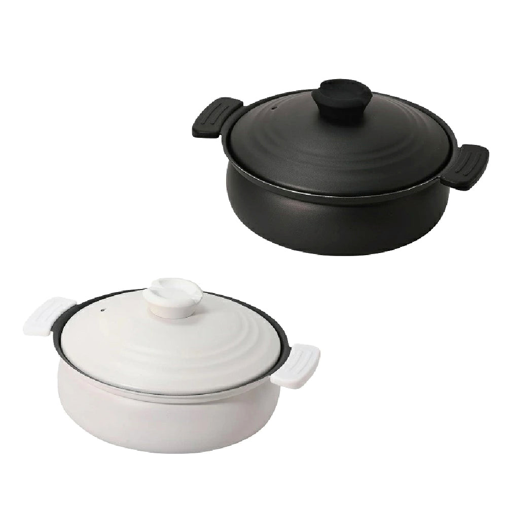 日本 Pearl|輕量土鍋風IH壽喜燒鍋|火鍋|湯鍋 |20cm|24cm|26cm