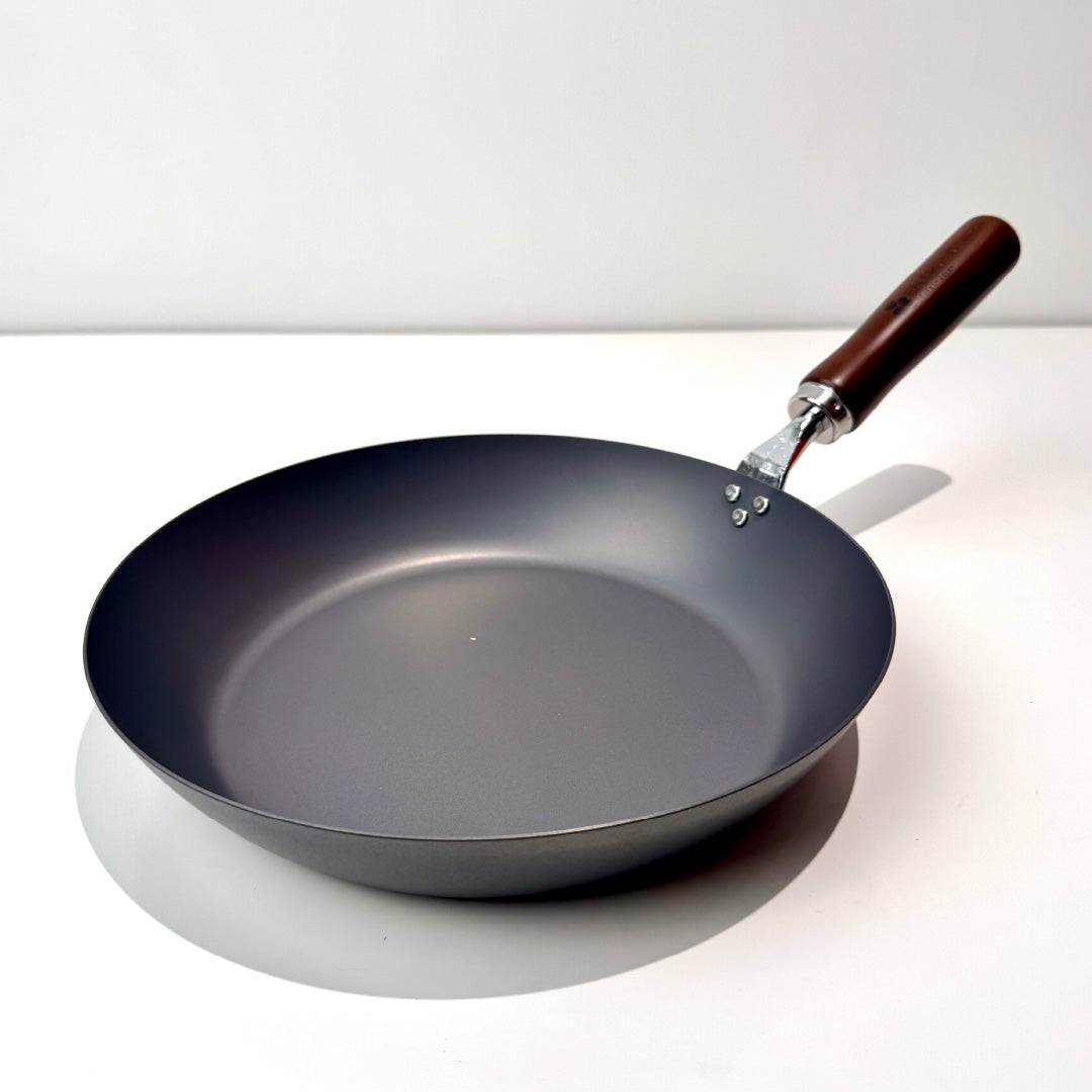 🇯🇵 Craftsman of Yanren| Iron wok|Tsubame Sanjo Sakurain|30/33 cm|With ears|Deep wok/iron pot/sulfated pot ETT-100