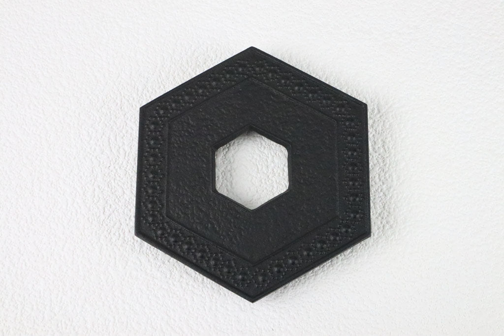 🫖 Rock casting|Kamashi hexagonal tortoise shell pot mat|Nanbu ironware|Tea pot mat|Iron|Tea mat|Base|Bottom mat|Pot mat|Insulation mat|Iron pot mat #17006