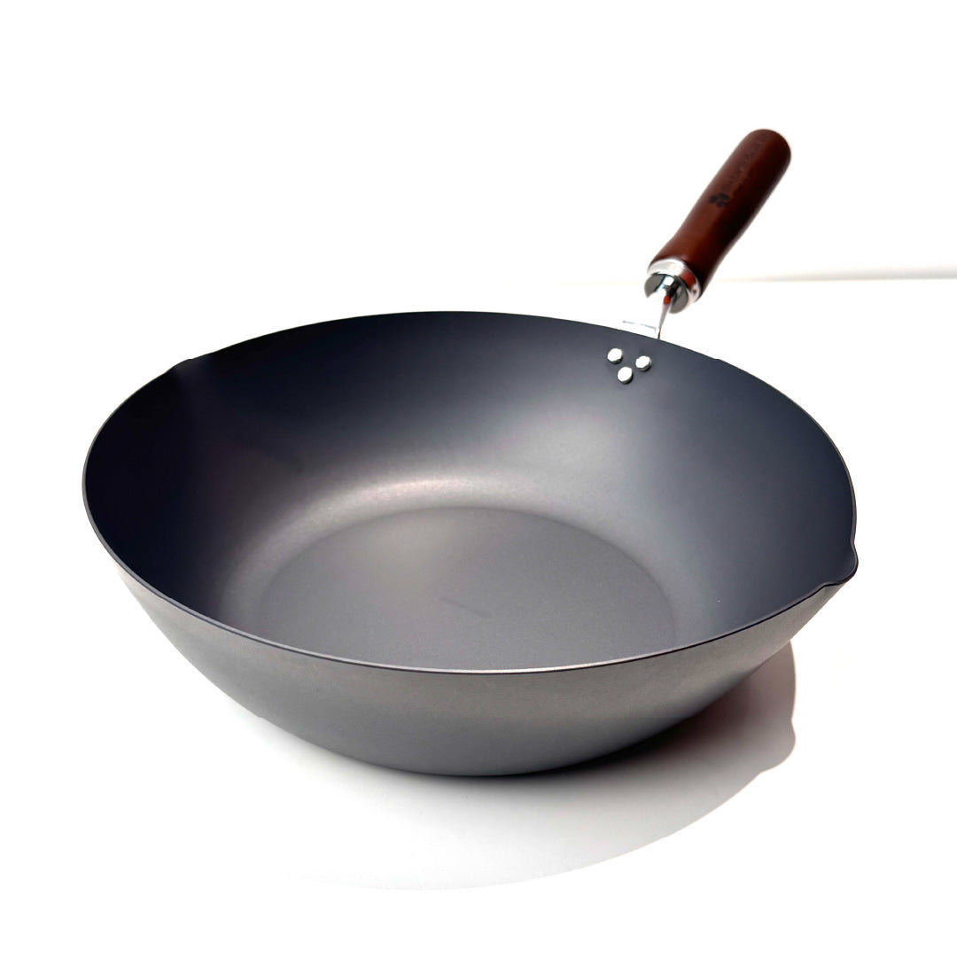 🇯🇵 燕人之匠| 窒化鐵炒鍋|燕三條櫻吟|28 cm|深型炒鍋 CTT-1000