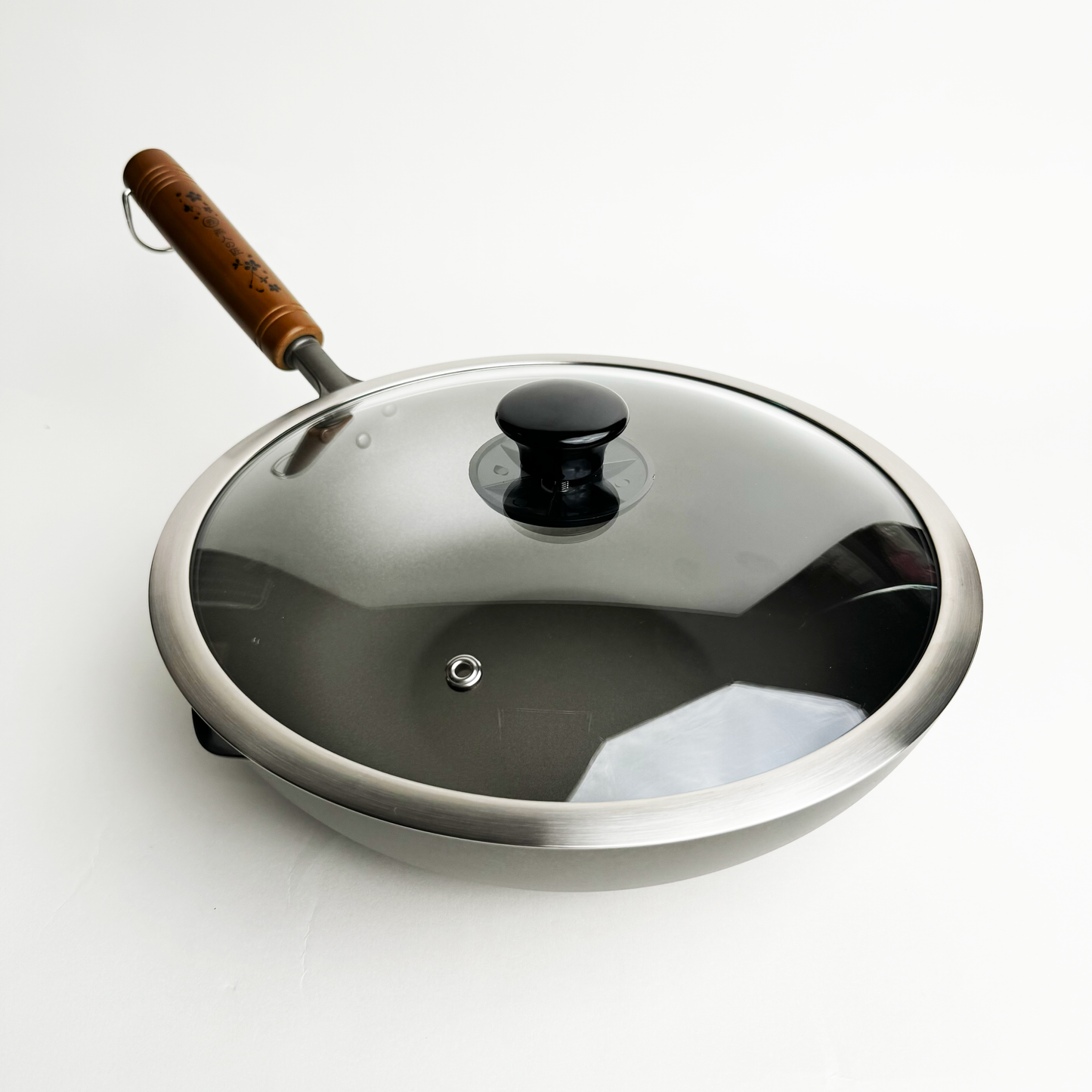 🇯🇵 Craftsman of Yanren|Ultra-lightweight titanium pot|Made in Japan|28/30/33 cm|Tsubame Sanjo Sakura Gin|Wok/titanium pot/pure titanium wok/titanium pot/99.9% pure titanium/ready in stock