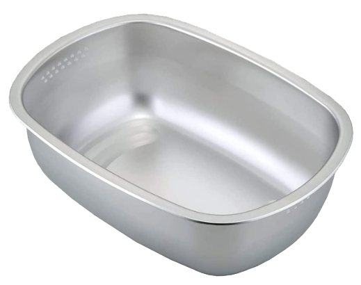 下村企販|不銹鋼霧面洗物盆|蔬果、碗盤清洗盆| 橢圓形洗滌桶