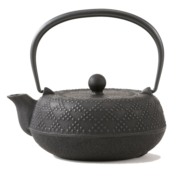 🫖 Rock Casting|0.55L Type 5 Jisu Grid アラレ|Black with filter/Nanbu Ironware/Iron Kettle/Emergency/Iron Bottle/Tea Making/Enamel Coating/Teapot/Cast Iron Kettle 12062