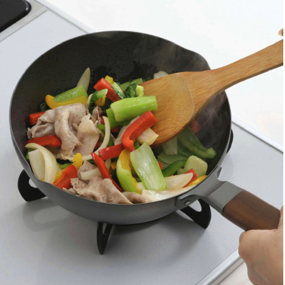 下村企販|20公分窒化鐵鍋|平底鍋/窒化炒鍋/炒鍋/不易鏽/鐵鍋/平底鍋/牛排鍋/露營 #66730