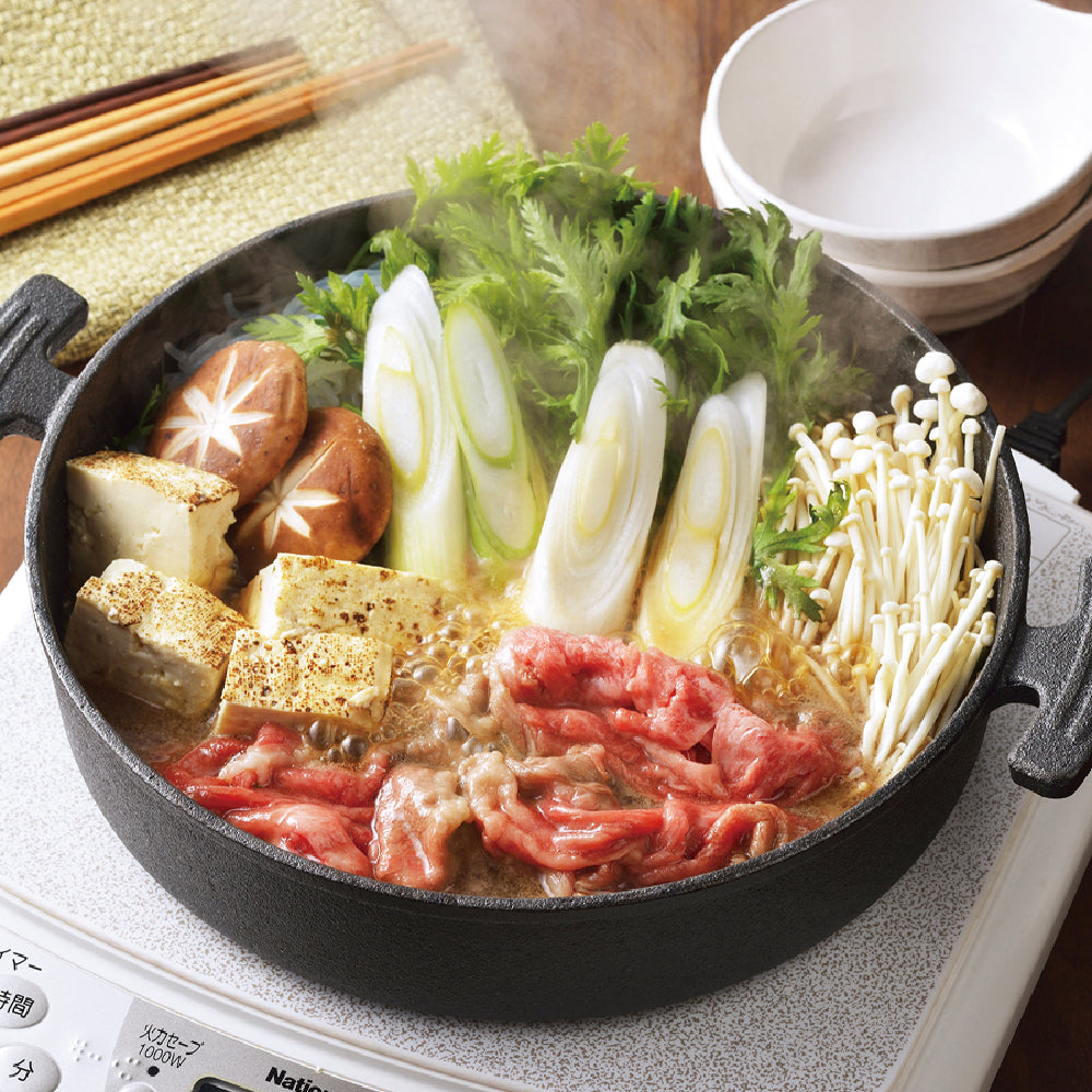 日本 Pearl|20/26cm 鑄鐵壽喜鍋|IH兼用|火鍋|鑄鐵鍋|HB-6482|HB-6481