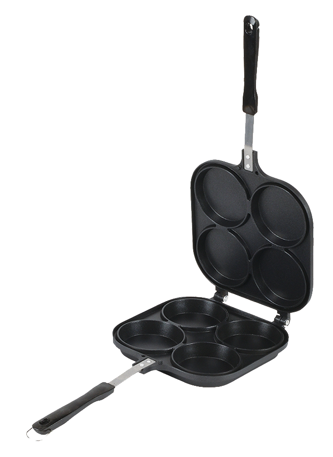 Pearl|四穴車輪餅烤盤|大判燒器/紅豆餅/鬆餅/舒芙蕾/手做DIY/銅鑼燒/不沾烤盤/D-6537