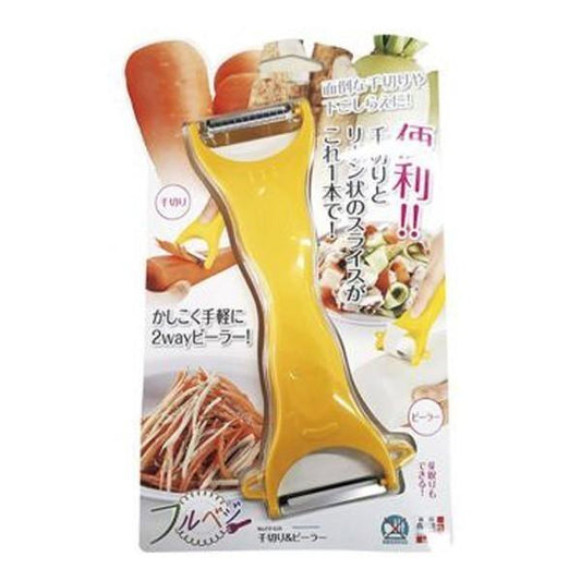 下村企販|蔬菜兩用刨絲器|刨片刀/刨絲刀/兩用刨刀/切絲器/削皮器/日本神奇廚房小工具 FV-634