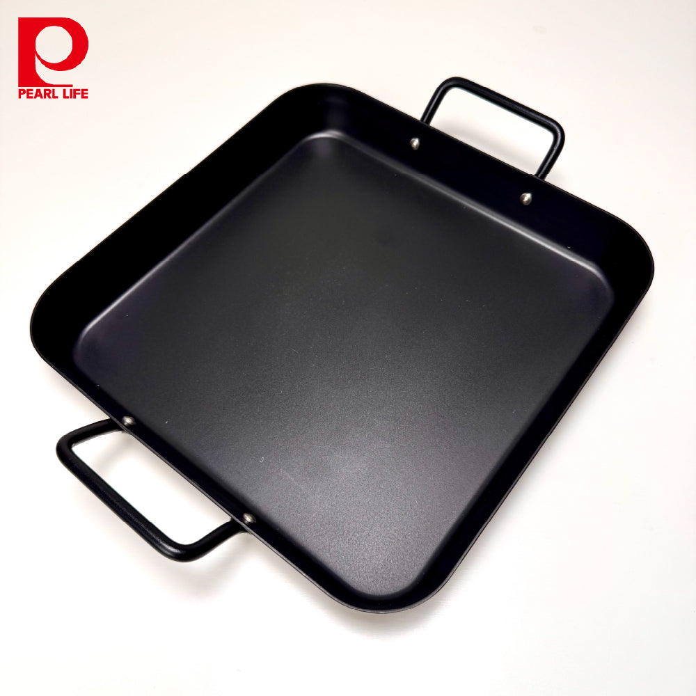 日本 Pearl|25*25 cm 方型鐵盤|IH爐兼用|HB-4514
