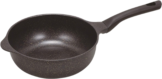 Pearl|24cm輕量不沾炒鍋|IH爐大理石鑽石金|韓國製|不沾鍋/鑽石鍋/平底鍋/ 大理石紋鍋/HB-5245