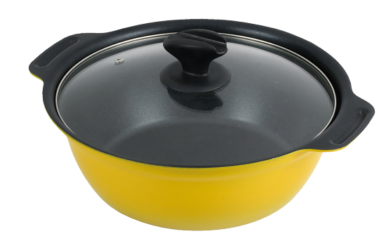 Pearl|24/26/28 cm兩手鍋|附蓋/台式鍋/IH爐用鍋/大容量鍋/湯鍋/火鍋/不沾鍋/多功能不沾鍋/HB-6030