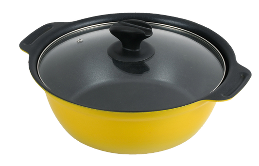 Pearl|24/26/28 cm兩手鍋|附蓋/台式鍋/IH爐用鍋/大容量鍋/湯鍋/火鍋/不沾鍋/多功能不沾鍋/HB-6030