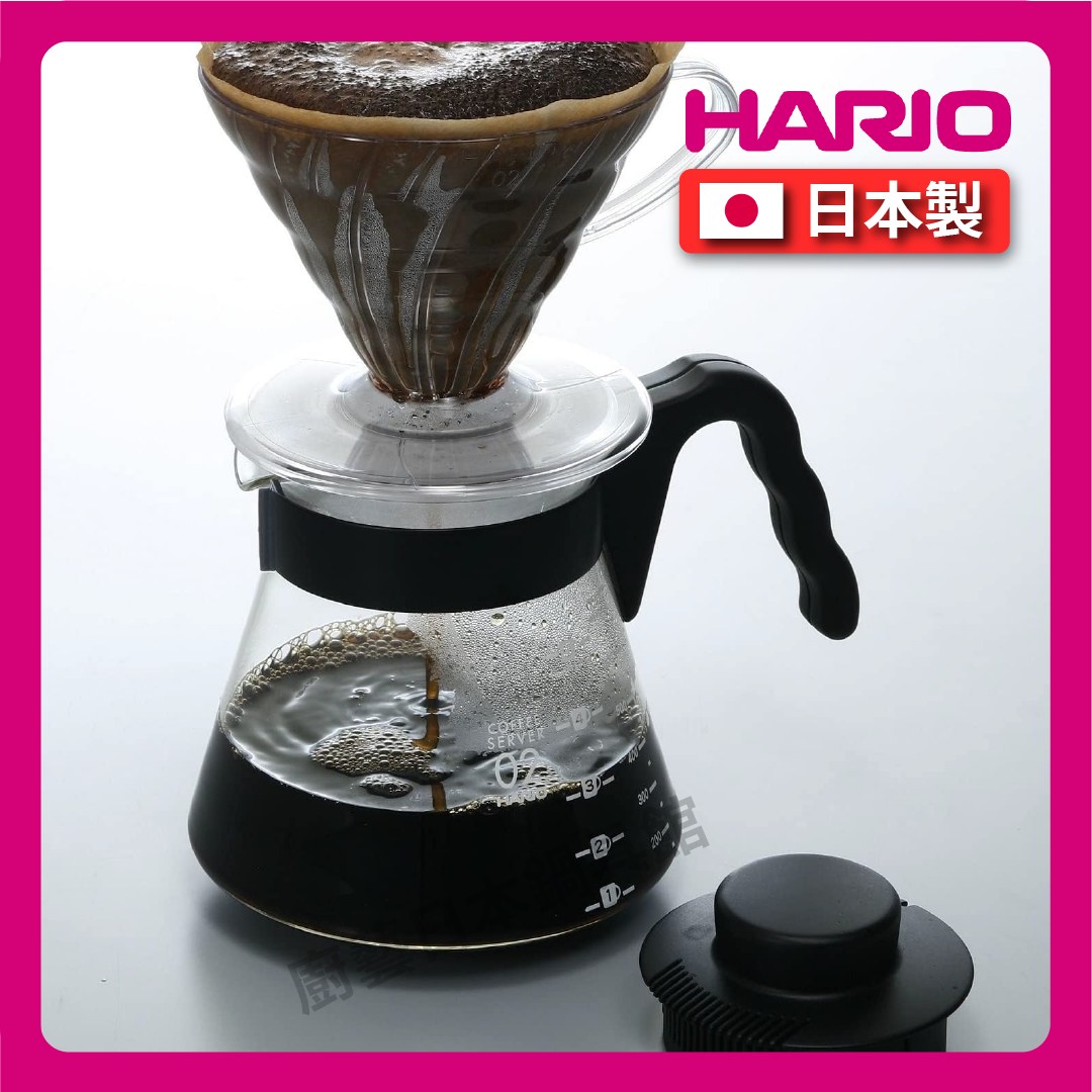 HARIO | 450ml 700ml 1000ml coffee pot/V60 series coffee pot/coffee pot/drip pot/tea making/large capacity/heating dual-purpose glass pot VCS-02B