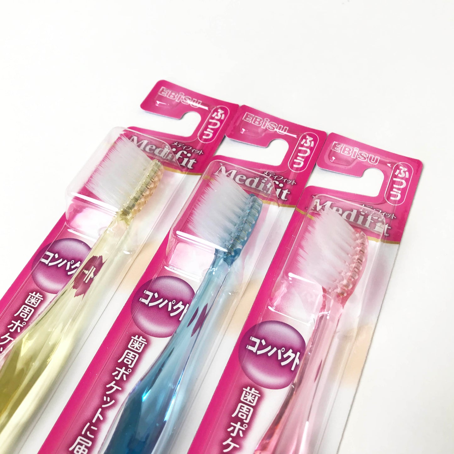 🇯🇵 EBISU toothbrush|Super fine neutral bristle toothbrush|Neutral toothbrush/toothbrush/super fine toothbrush/transparent super fine bristle toothbrush/yellow.blue.pink.purple B-191