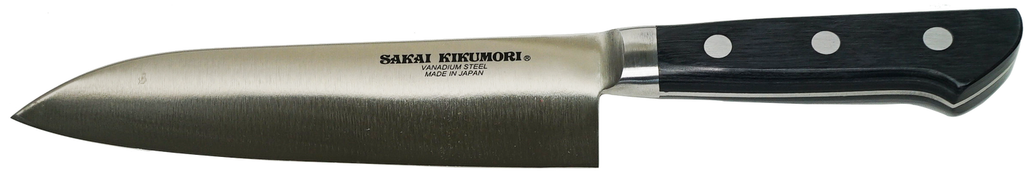 🔪 河村刃物 堺菊守 |17.5 cm 三德刀 / 三徳包丁/廚師刀/專業刀/鉬釩鋼/不銹鋼刀/菜刀/萬用刀 | K-600