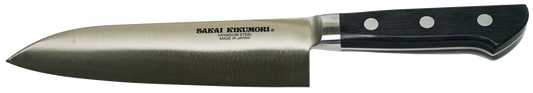 🔪  河村刃物 堺菊守 |17.5 cm 三德刀 / 三徳包丁/廚師刀/專業刀/鉬釩鋼/不銹鋼刀/菜刀/萬用刀 | K-600