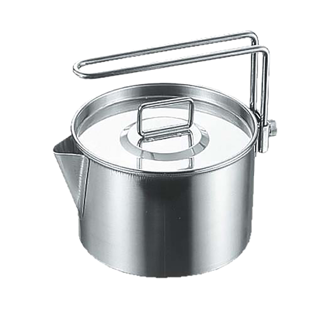 ⛺️ Deer CAPTAIN STAG|900ML 12CM stainless steel pot|Camping/travel/camping kettle cooker with lid/M-7726