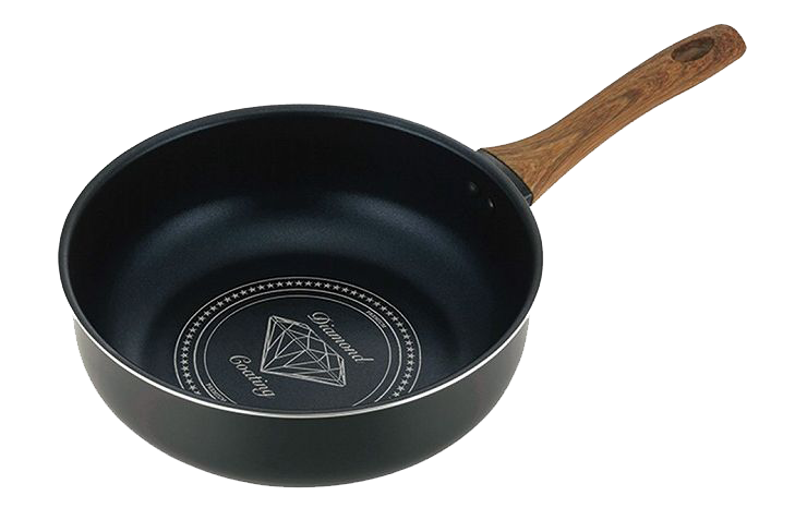 カクセー|26CM 鑽石塗層不沾鍋|平底鍋/不沾鍋/鑽石不沾鍋/炒鍋/IH爐