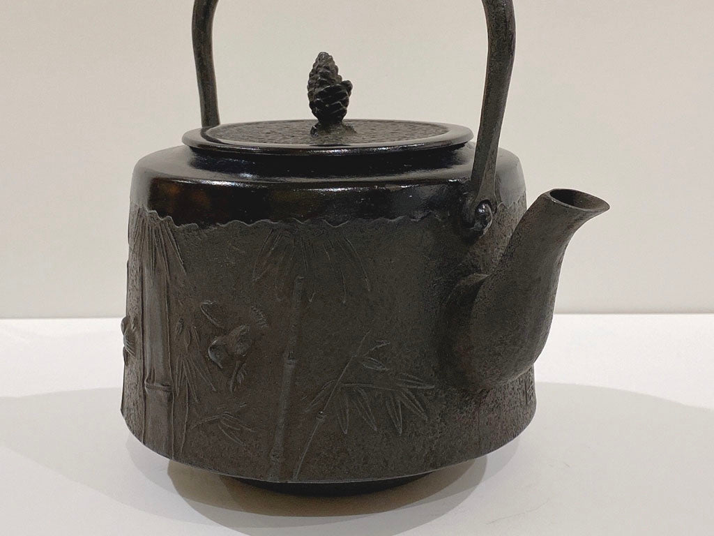 🫖 Rock casting|Made in the late Qing Dynasty|Famous craftsman series|1.8L 18-type sharp iron bottle/Southern iron/uncoated/boiled water/iron kettle/iron bottle #11059