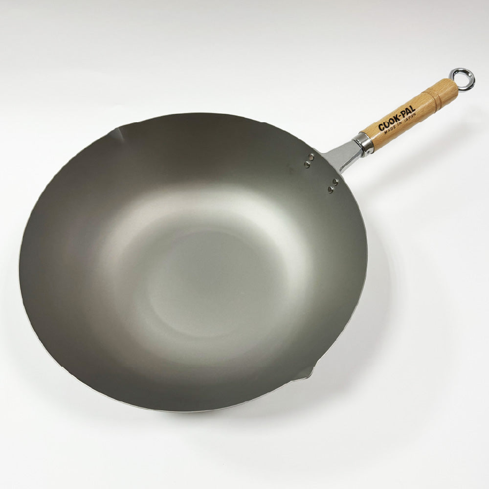 Yoshikawa|Pure titanium wok made in Japan|COOK-PAL series|YOSHIKAWA|30 33 36 cm wok/pure titanium wok/uncoated wok/titanium pan/99.9% pure titanium