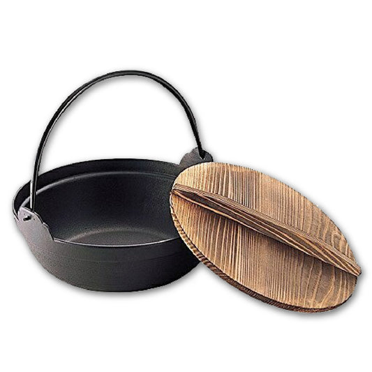 池永|30公分健康鑄鐵鍋|附木蓋|南部鐵器|湯鍋|IH爐適用