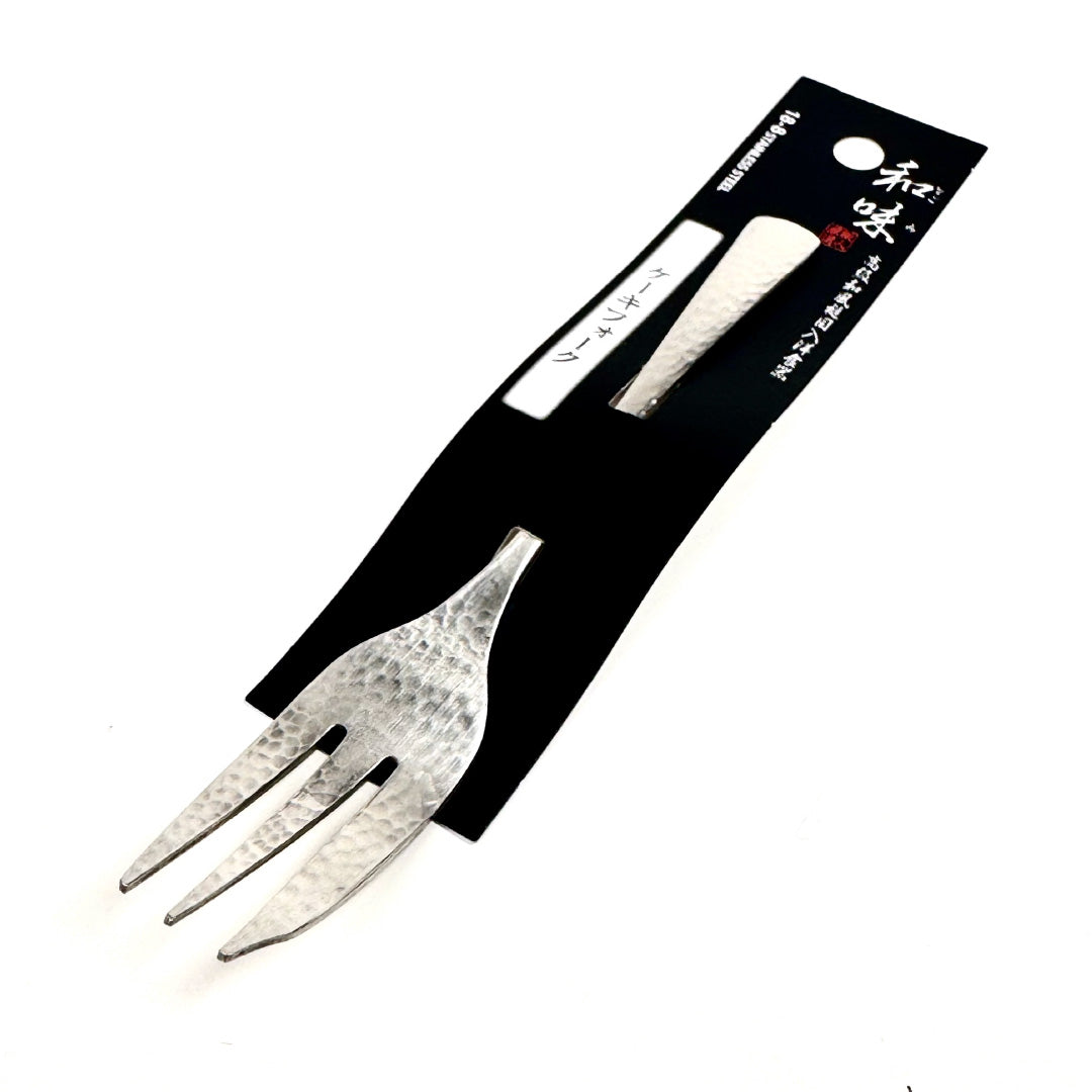 日本片力|和味槌目|艷消不鏽鋼餐具|日本製|日式蛋糕叉| SY-10
