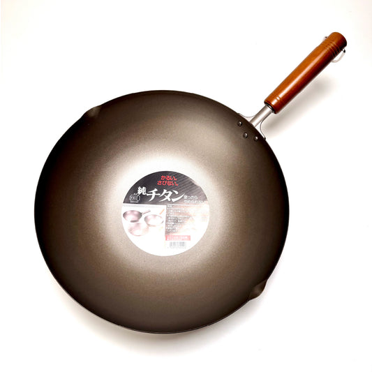 🇯🇵 長谷元|日本製 HS純鈦超輕量炒鍋|28 / 30 / 33 / 36 cm