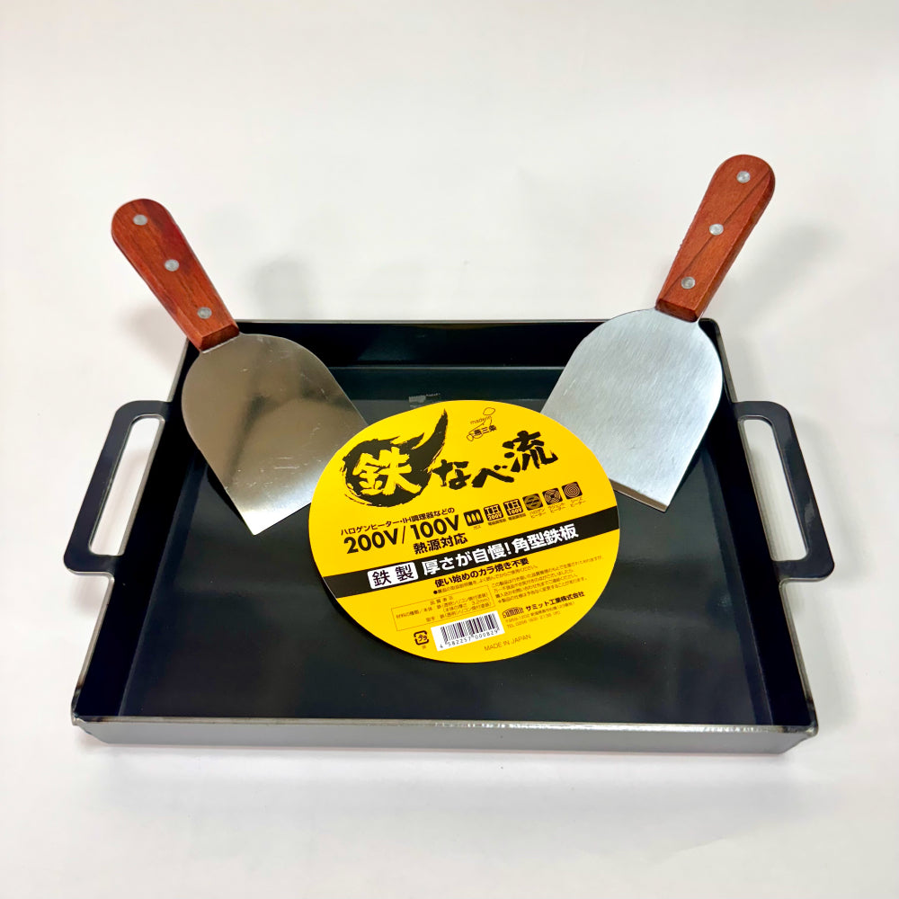 Summit|日本製厚底角型鐵板鍋|鐵板燒、牛排鍋