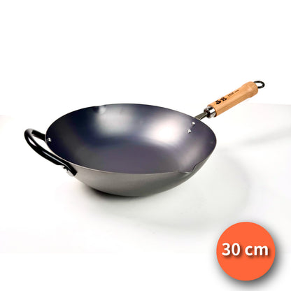 Summit｜日本燕三條製造｜窒化鐵北京鍋（30cm/33cm/36cm）｜窒化鍋｜炒鍋｜鐵鍋｜極致防鏽、輕量好翻炒