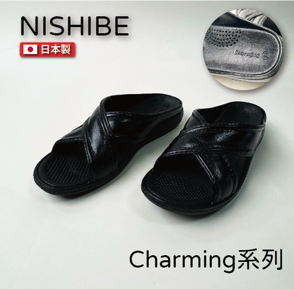 NISHIBE｜Women's non-slip slippers｜Antibacterial｜Made in Japan｜Brown｜Black｜Pink｜Purple