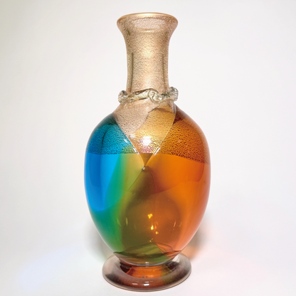 日本津輕玻璃｜秋村実作品｜聚寶盆｜酒瓶