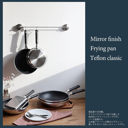 日本製 Pearl｜28 公分 IH用雙層鋼鏡面不沾鍋/不沾平底鍋 HB-6796/不沾炒鍋HB-6797