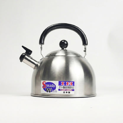 竹井器物｜日本製｜Kettle｜18-8不鏽鋼 Steady Wide 笛音水壺 3.3L