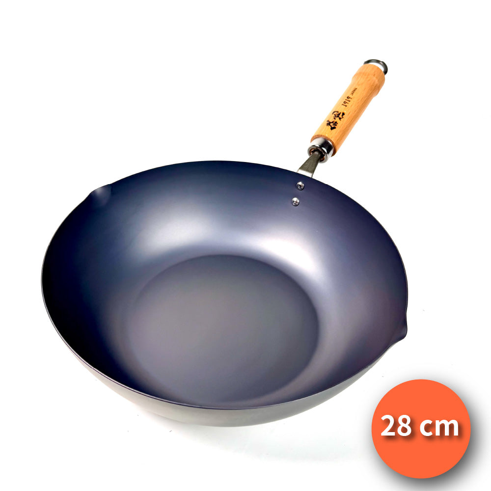 Summit｜日本製｜鐵流｜28cm 窒化鐵鍋｜窒化鍋｜炒鍋｜鐵鍋｜平底鐵鍋｜燕三條製造