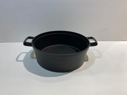 Rock casting｜21/23 cm cast iron double-eared soup pot｜with lid/cast iron pot/soup pot/double-eared pot/southern iron/iron pot/soup pot with lid/2163X